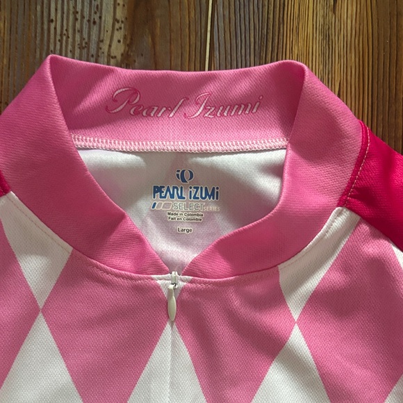 Pearl Izumi Pink and White Cycling Top - Picture 2 of 5